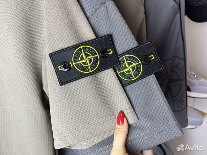 Спортивный костюм Stone Island (шорты+футболка) 46