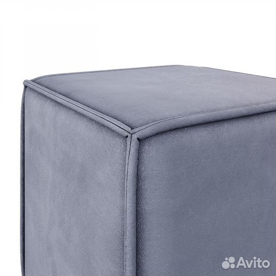 Пуф квадратный серый
