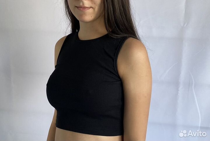 Кроп топ в рубчик