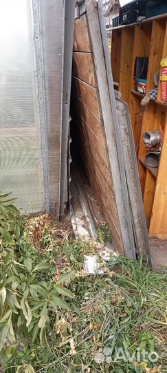 Ворота гаражные металлические бу