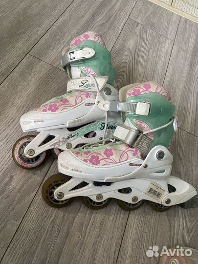 Роликовые коньки Larsen Flower размер 30-33