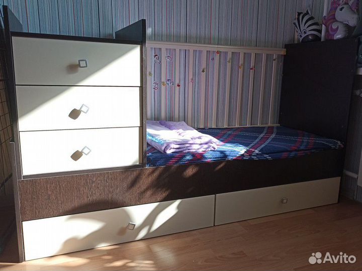 Кровать-трансформер Фея-1000 с матрасом