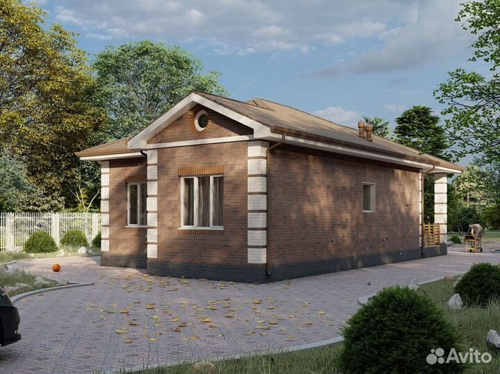 Готовый дом из керамоблоков / Кирпичный дом