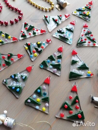 Елочные игрушки стекло