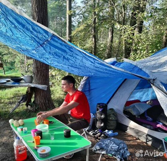 Палатка (навес) шатер с полом для туризма