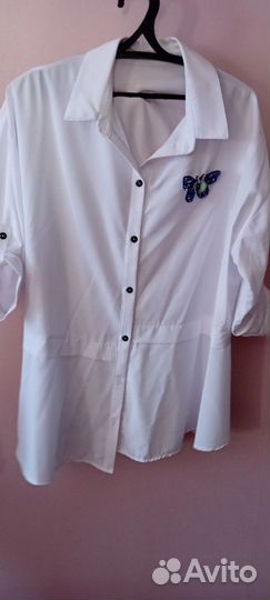 Блузка белая, женская