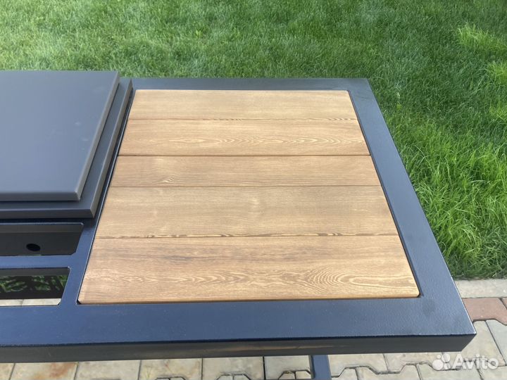 Мангал с печью под казан