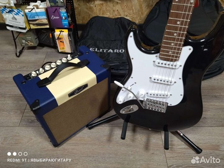 Леворукая электрогитара с комбиком (новые)