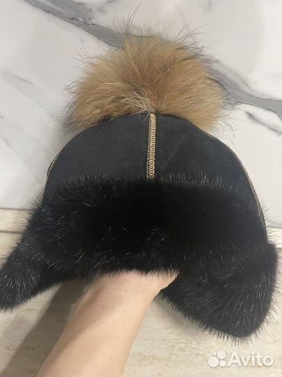 Шапка зимняя меховая женская норковая