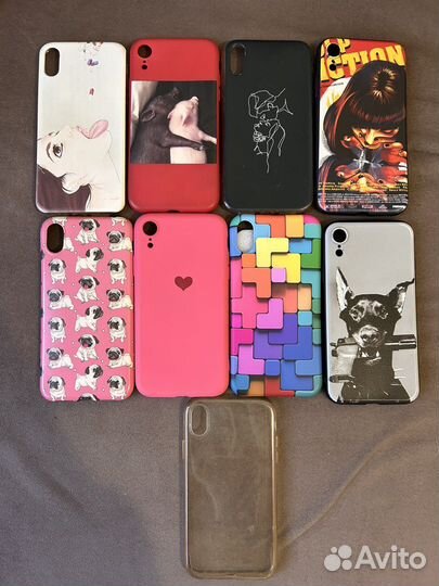 Чехлы накладки на iPhone xr 9 шт