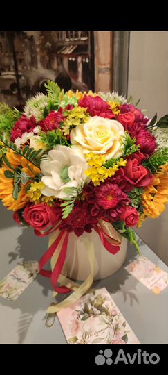 Букеты из мыла ручной работы