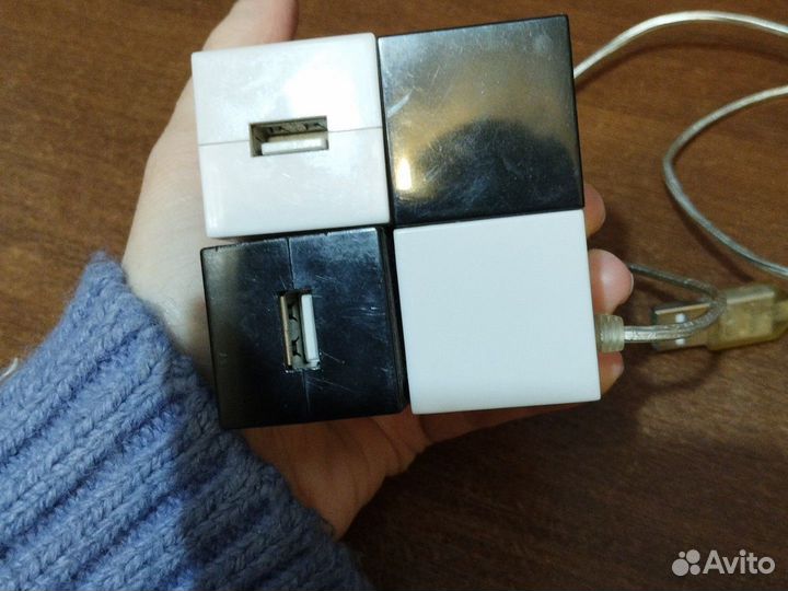 Переходник mini usb на type c(4 ports)