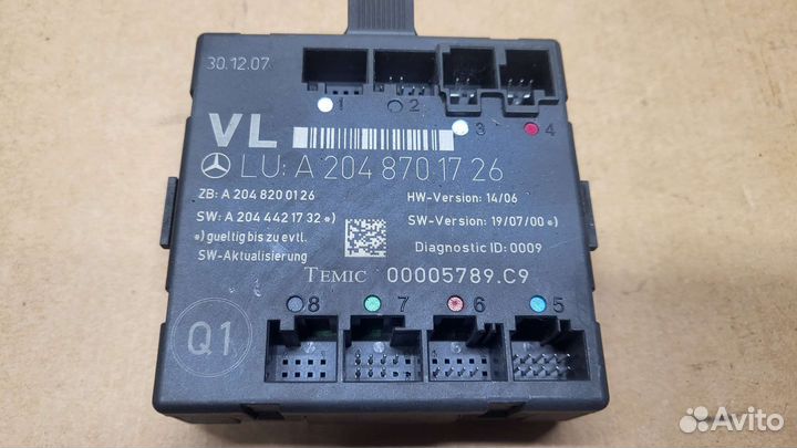 Блок двери mercedes С 204