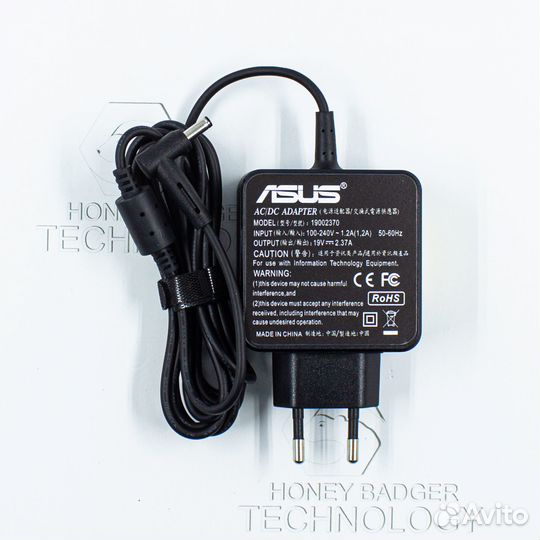 Зарядка Asus 19V 2.37A (45W) 4.0x1.35мм квадратная