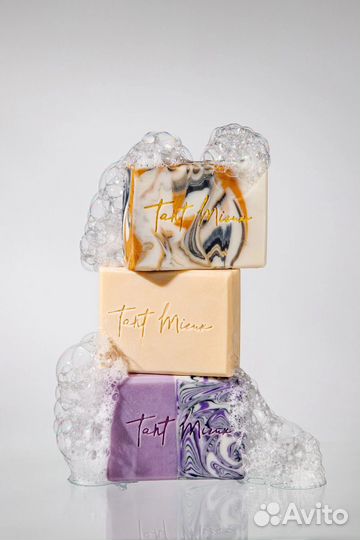 Velvet purple soap - sandalwood - мыло