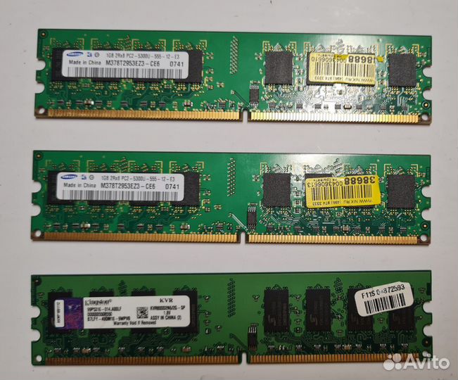 DDR2 1х2GB + 2х1GB