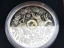 Серебряная монета, 15 долларов, Канада