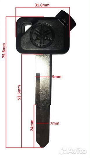 Заготовка ключа для Yamaha FRM-07102