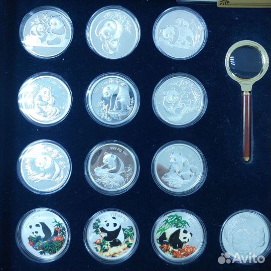 Набор сувенирных монет - Китай 1983-2006 Панды