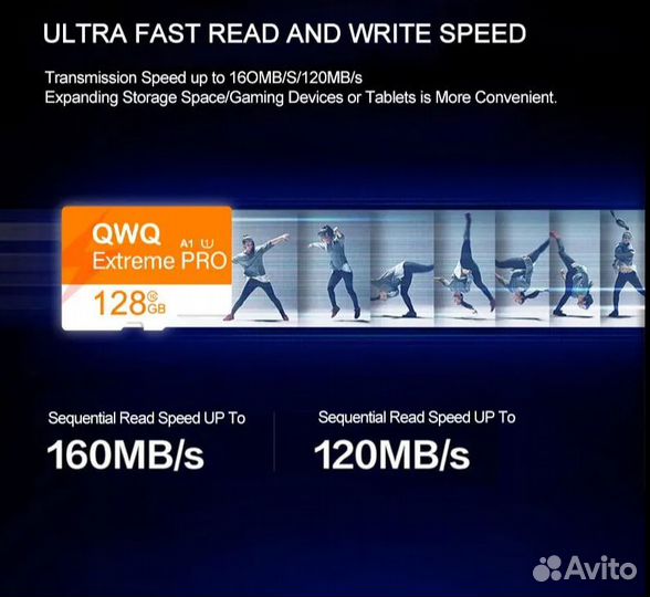 Новая карта памяти объёмом 128gb