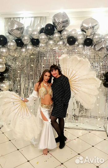 Веера из перьев Светодиодные