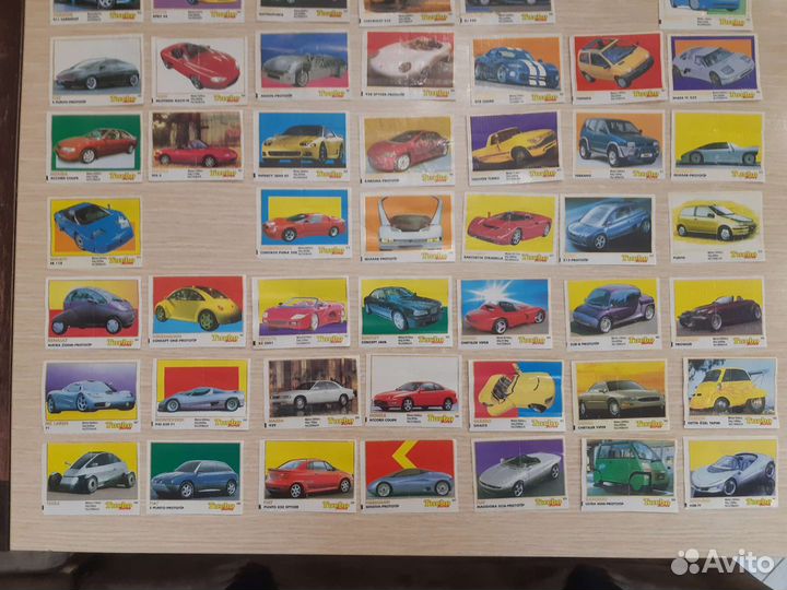 Вкладыши от жвачек Turbo