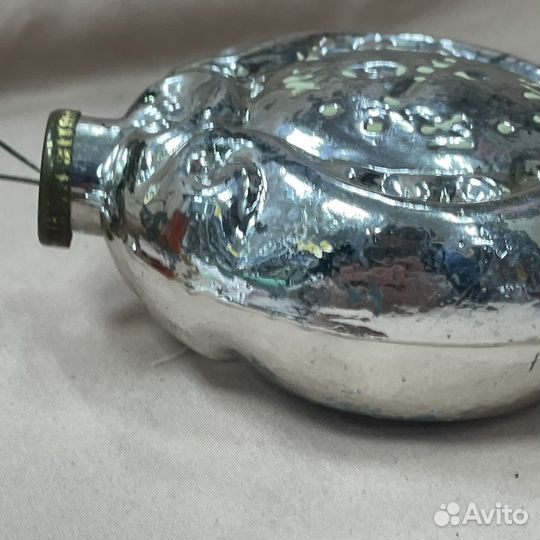 Кремлевская елочная игрушка «Часы» 1950-е (сзр)