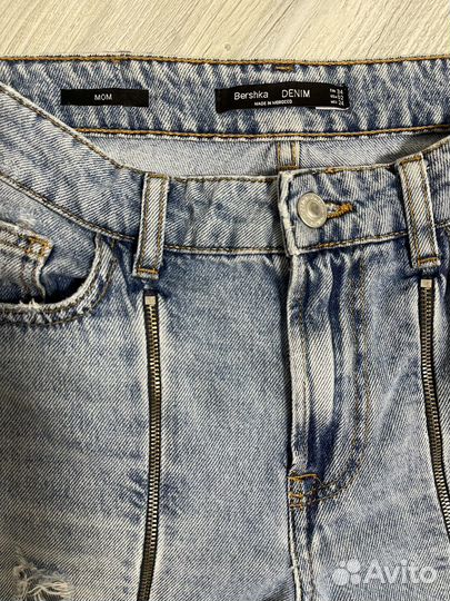 Джинсы bershka mom 34