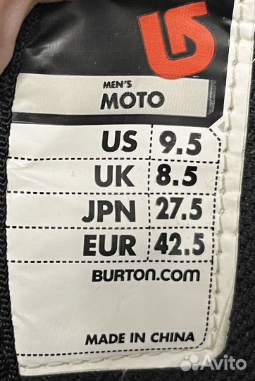 Ботинки для сноуборда Burton Moto 42,5