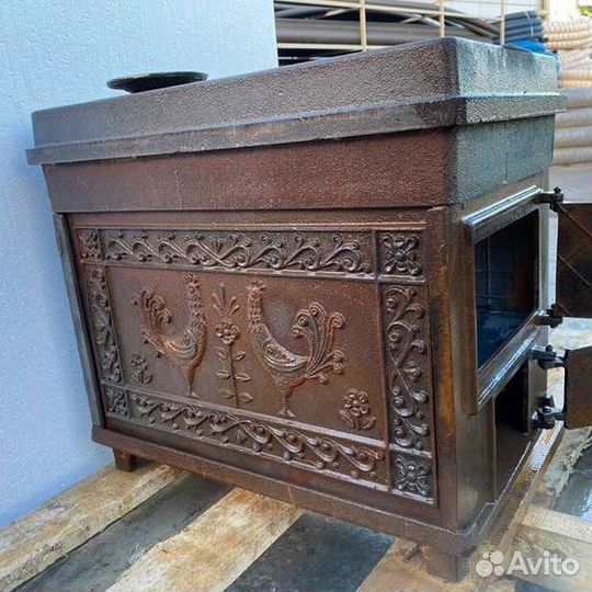 Печь дачная чугунная большая