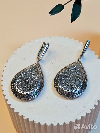 Серьги серебро 925 пробы