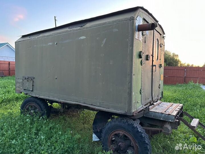 Военный жилой вагончик, передвижной с буржуйкой