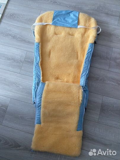 Меховой конверт в коляску овчина
