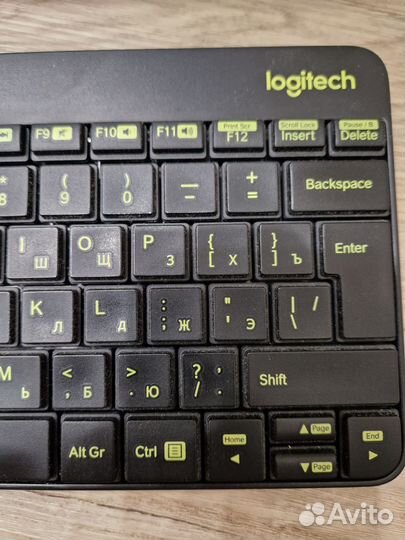 Беспроводная клавиатура и мышь Logitech