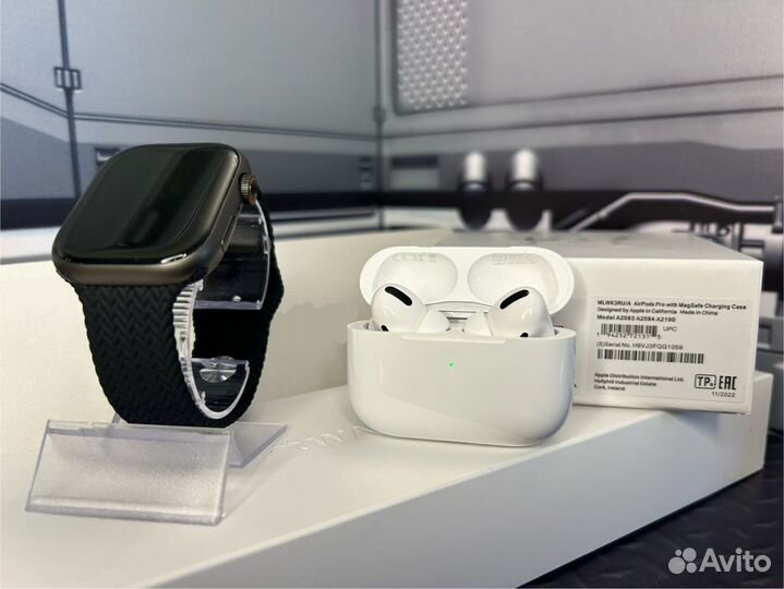 Apple Watch 9 Pro Plus и AirPods Pro набор