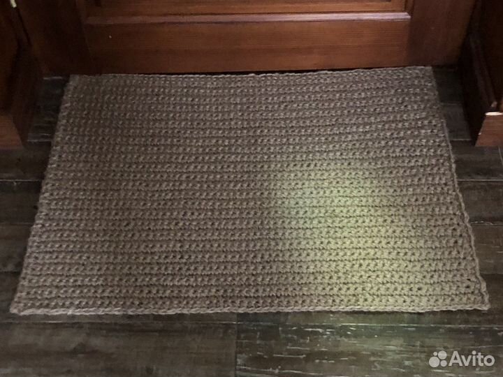 Коврик джутовый ручной работы