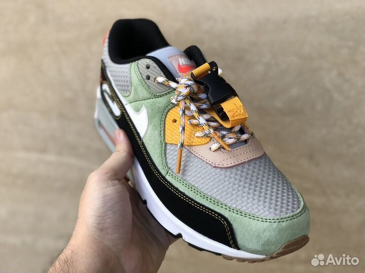 Кроссовки Nike Air Max 90 Buckle Spiral Sage