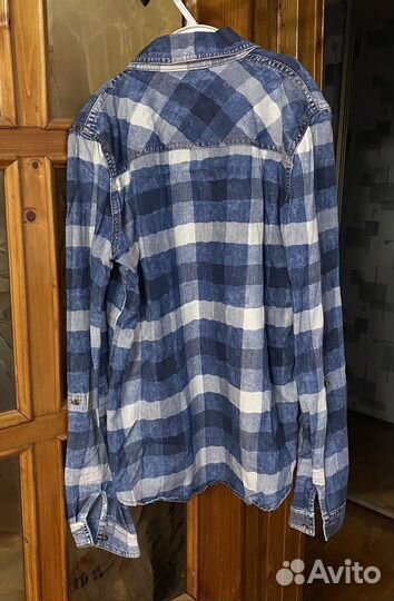 Рубашка в клетку женская, размер 42