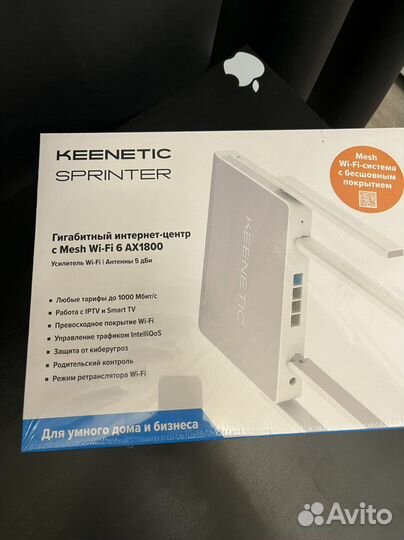 Wifi роутер keenetic sprinter с mesh wi-fi 6