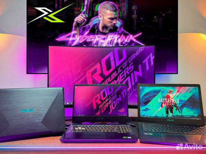 Игровой ноутбук Intel Core i5/i7 + GTX + RTX