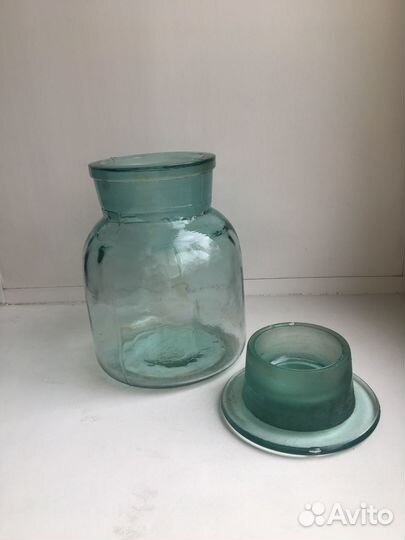 Штанглас, лабораторные, бутыль, крышки стекло СССР