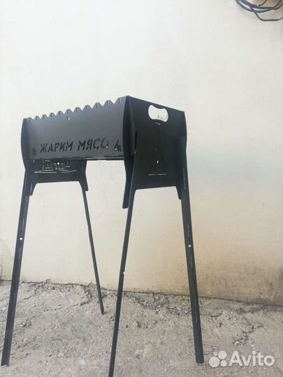 Мангал разборной 60х30х90см сталь 3мм