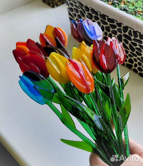 Цветы из стекла. Фьюзинг