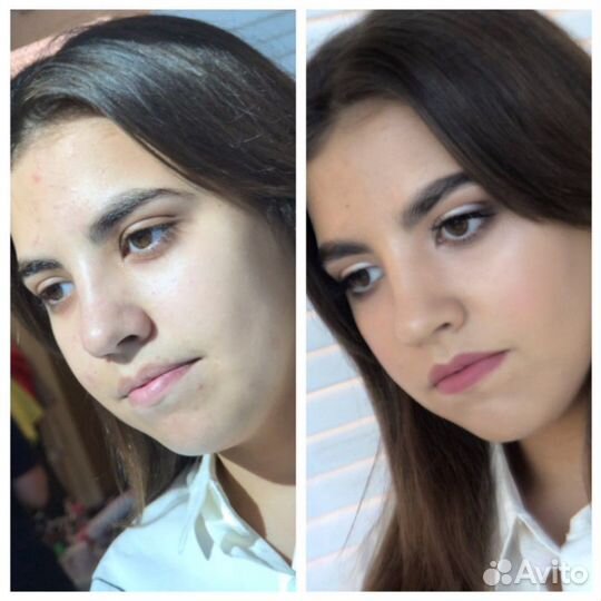 Макияж, локоны