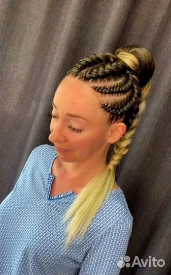 Косы с канекалоном и без