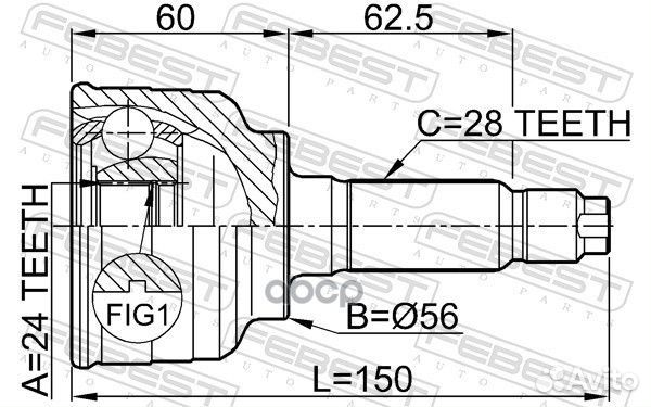 ШРУС 2210-clar 2210-clar Febest