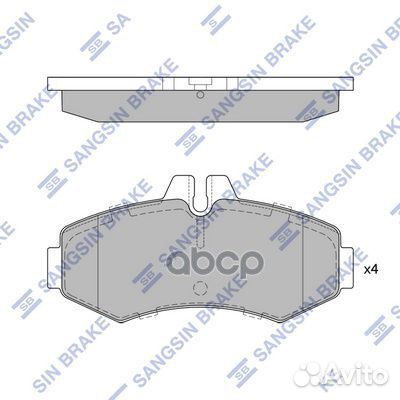 Колодки тормозные MB V-class 96- перед. SP4049