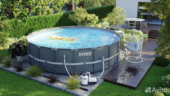 Каркасный бассейн круглый сборный Intex Original U