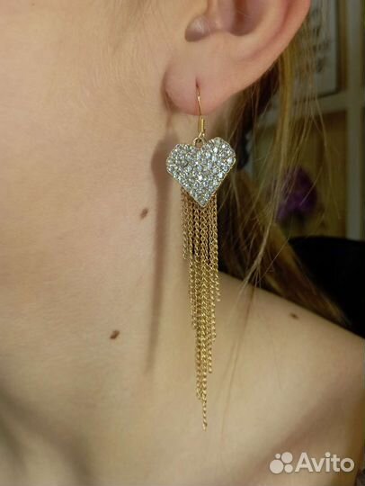 Серьги-сердца