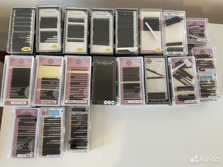 Материал для наращивания ресниц, для маникюра